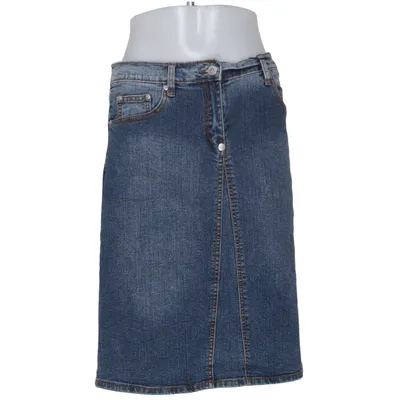 Jeansnederdel (Blå) fra Authentic Style Bomuld, Elastan