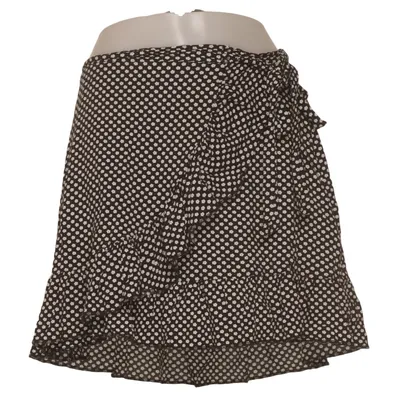 Wrap skirt (Black, White) from Mundo Mix Viscose