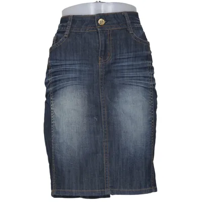 Spijkerrok (Blauw) van Miss Anna Katoen, Elastaan, Polyester