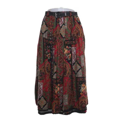 Skirt (Green, Red, Multicolored) from Meico
