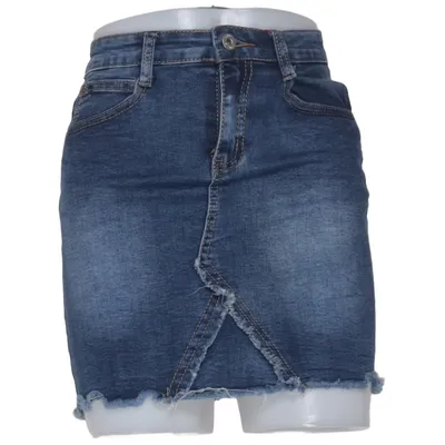 Jeanskjol (Blå) från Denim Stories Bomull, Elastan, Polyester