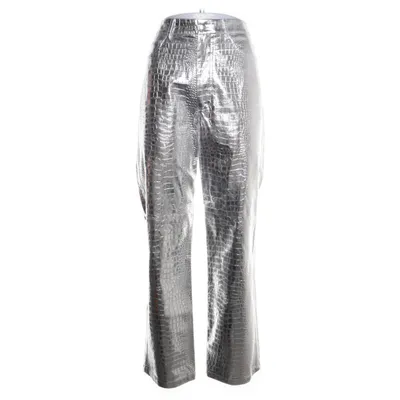 Byxor (Silverfärgad) från By Malina Elastan, Polyester, Polyuretan