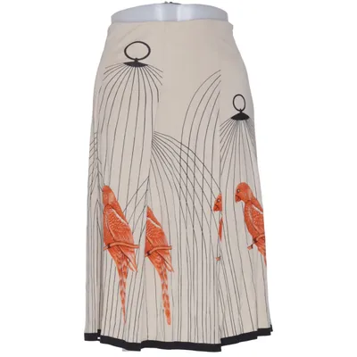 Rok (Beige, Oranje, Zwart) van Cacharel Zijde