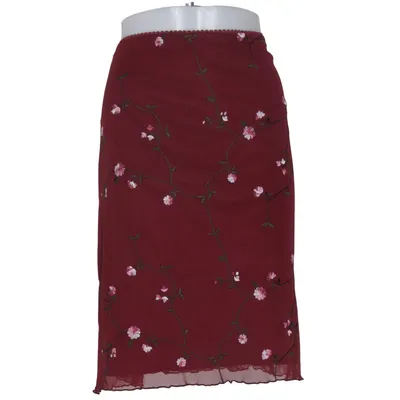 Rock (Rot, Pink, Grün) von Alba Moda Polyamid, Polyester