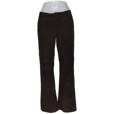 Leren broek (Bruin) van Massimo Dutti Leer, Viscose, Suède