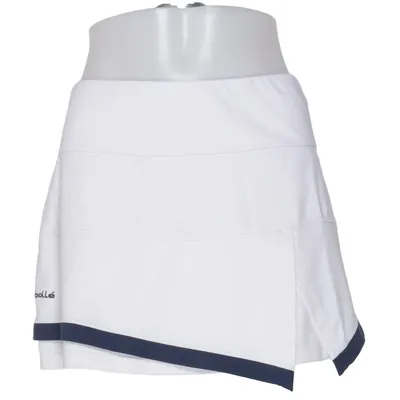 Træningsnederdel (Hvid, Blå) fra Bollé Elastan, Polyester