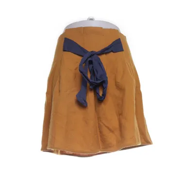 Skirt (Brown, Blue) from Les Fées de Bengale Wool, Silk