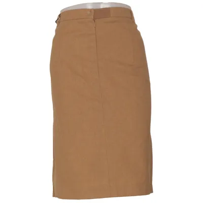 Jupe (Marron) de Hucke Élasthane, Laine