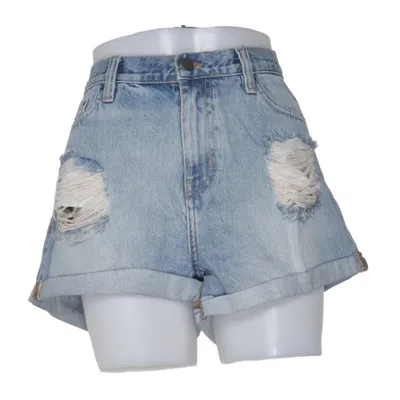 Denim shorts (Blauw) van NLY Jeans Katoen
