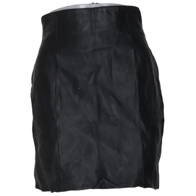 Läderkjol (Svart) från Wilsons Skinn, Polyester