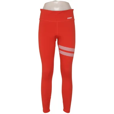 Sportleggings (Rood, Wit) van Stronger Elastaan, Gerecycled polyester
