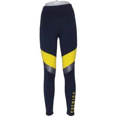 Sportleggings (Blau, Gelb) von Official Supporter Elasthan, Polyester