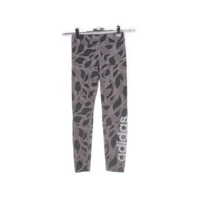Collants de sport (Gris, Multicolore) de Adidas Coton, Élasthane
