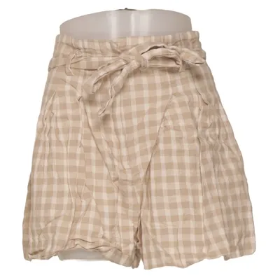 Short (Beige, Blanc) de Zara Coton, Lin