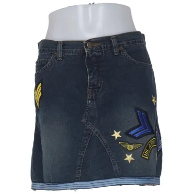 Denim skirt (Blue, Multicolored) from Whistles Cotton