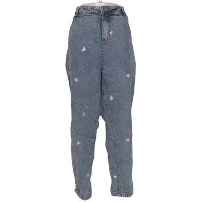 Jeans (Blå, Rosa) från Zizzi Bomull