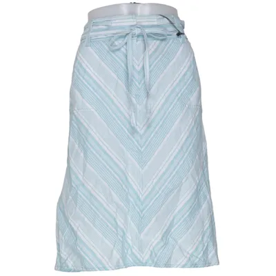 Skirt (Blue, White) from Talbots Cotton, Linen