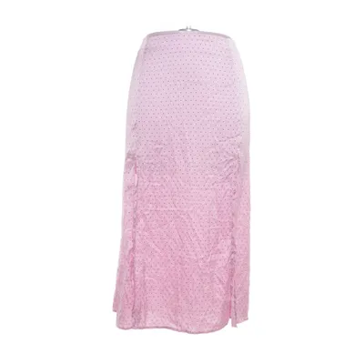 Maxi nederdel (Pink, Sort) fra Divided by H&M Polyester, Elastan