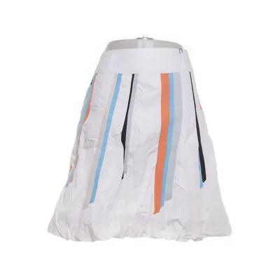 Skirt (White, Multicolored) from Didi Cotton, Polyester, Viscose