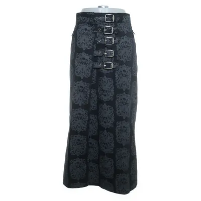 Wrap skirt (Gray) from Bat Attack Cotton, Elastane