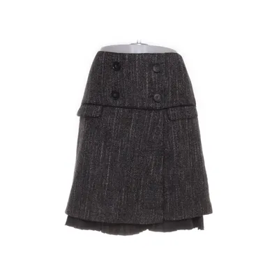 Skirt (Brown) from Hirsch Cotton, Nylon, Polyester, Silk, Wool