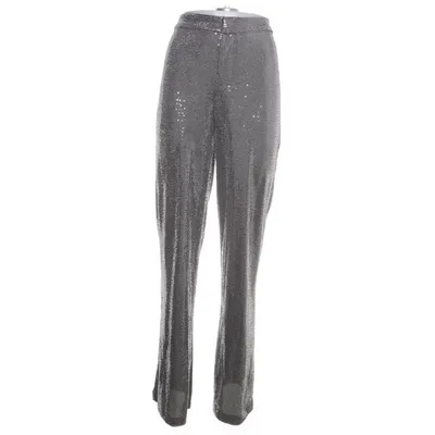 Palazzo broek (Zilver) van Envii Polyester, Elastaan