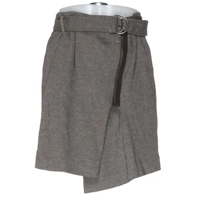Wikkelrok (Grijs) van IKKS Katoen, Polyester, Viscose