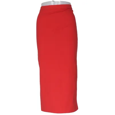 Jupe crayon (Rouge) de Miso Coton, Élasthane