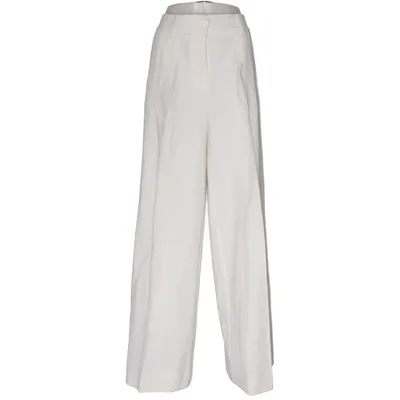 Suit pants (White) from Parosh Elastane, Wool