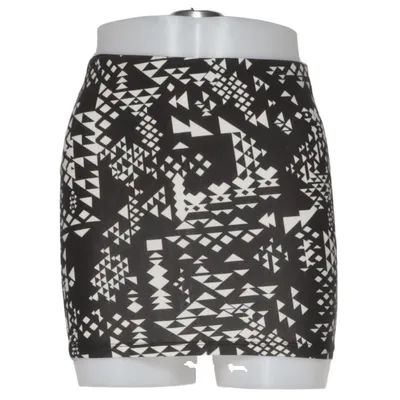 Kjol (Svart, Vit) från Bershka Collection Bomull, Elastan