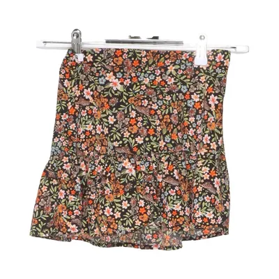 Skirt (Black, Multicolored) from Basic Needs Elastane, Polyester