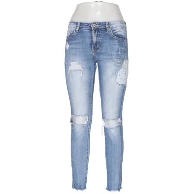 Jeans (Blue) from Place du Jour Cotton, Elastane