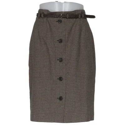 Kjol (Brun, Grå) från H&M Polyester