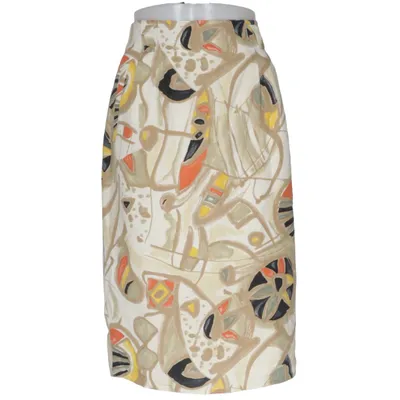 Skirt (Beige, Multicolored) from Ravens Polyester