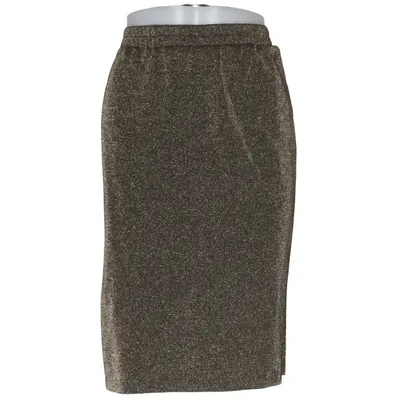 Skirt (Gold, Black) from Almia Metallic fiber, Polyester, Viscose