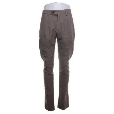 Kostuumbroek (Bruin) van John Henric Katoen, Elastaan, Polyester