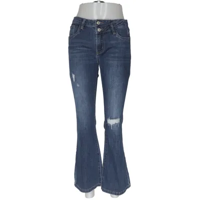 Jeans (Blå) från Queen Hearts Bomull, Elastan, Polyester