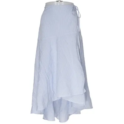 Wrap skirt (Blue, White) from Ganni