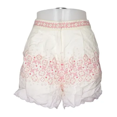 Shorts (Vit, Rosa) från By Malina Bomull, Linne
