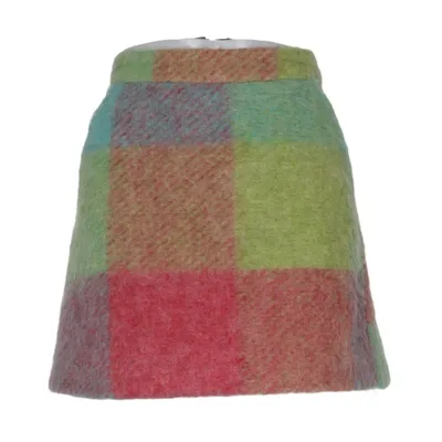 Skirt (Multicolored) from Topshop Polyester, Wool