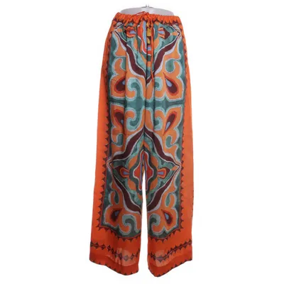 Palazzo broek (Oranje, Groen, Meerkleurig) van Zara Polyester