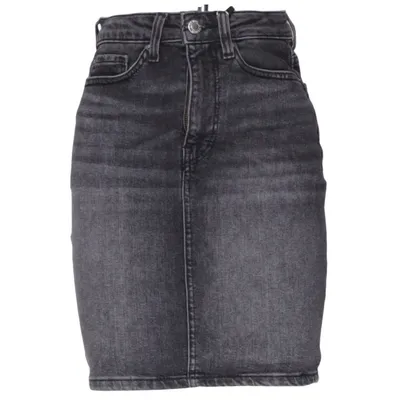 Jeansnederdel (AURORA SKIRT) fra Aurora Elastan, Økologisk bomuld, Genanvendt bomuld