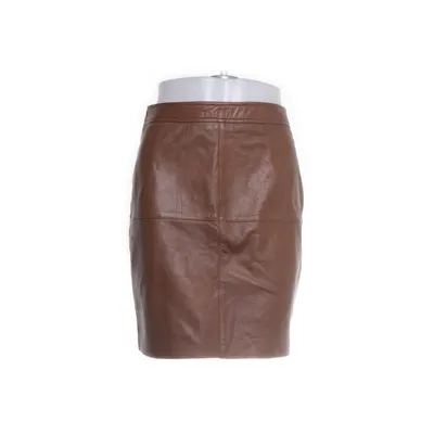 Leren rok (Bruin) van STOCKH LM Polyester, Leer