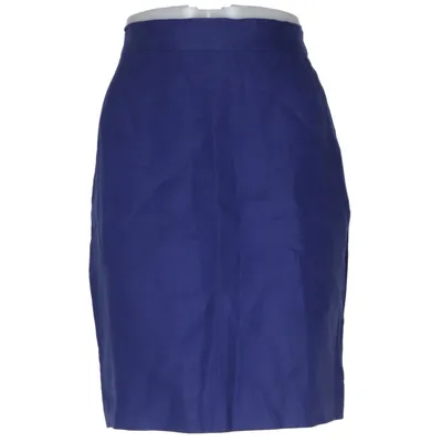Nederdel (Blå) fra MaxMara Cupro, Linned
