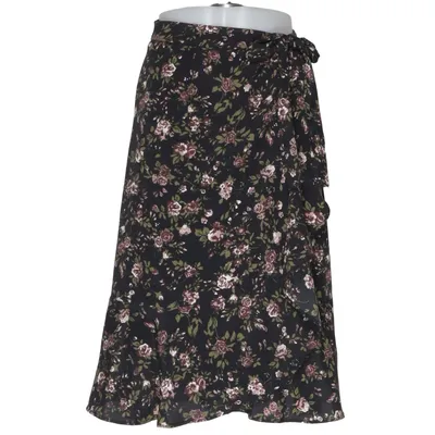 Jupe portefeuille (Noir, Multicolore) de Three Sixty Five Polyester