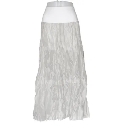 Jupe longue (Gris, Blanc) de Ivan Grundahl Acétate, Fibre métallique, Polyester