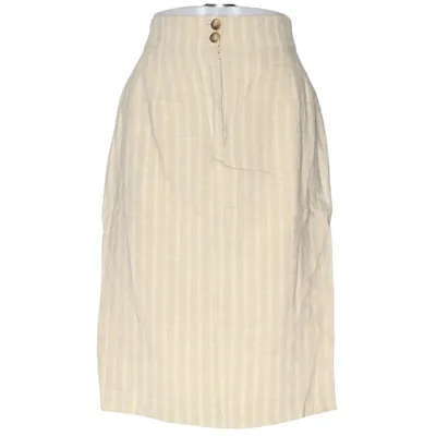 Jupe (Beige) de J.Taylor Acétate, Lin, Viscose