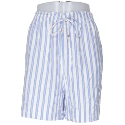 Shorts (Blå, Vit) från H&M Bomull, Linne, Polyester, Viskos