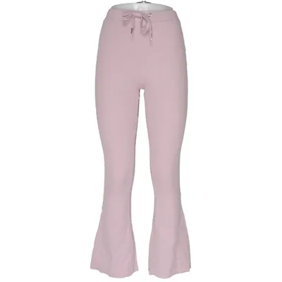 Pantalon patte d'éléphant (Rose) de Sixth June Coton, Élasthane
