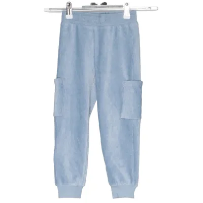 Fløjlsbukser (Blå) fra Lindex Kids Bomuld, Elastan, Polyester